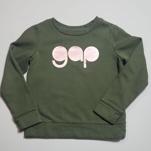 GAP Kids Forest Green Logo Sweatshirt